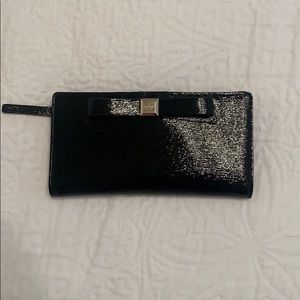 Kate Spade black bow wallet